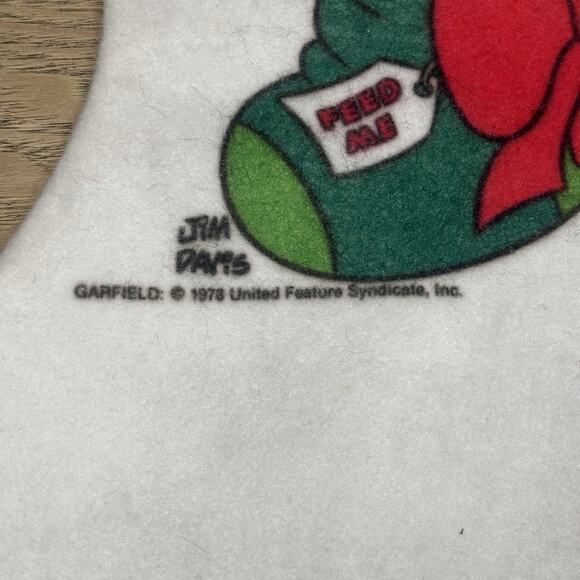 Vintage 1978 Garfield The Cat Christmas Xmas Stocking Comic Gag Humor - Picture 3 of 7